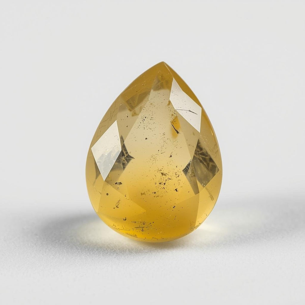 Yellow Sapphire 1PC Large 10x12 MM Pear Faceted Yellow Fiery Precious Gems