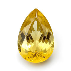 Yellow Sapphire 1PC Chunky 15x20 MM Pear Faceted Yellow Splendid Precious Gems