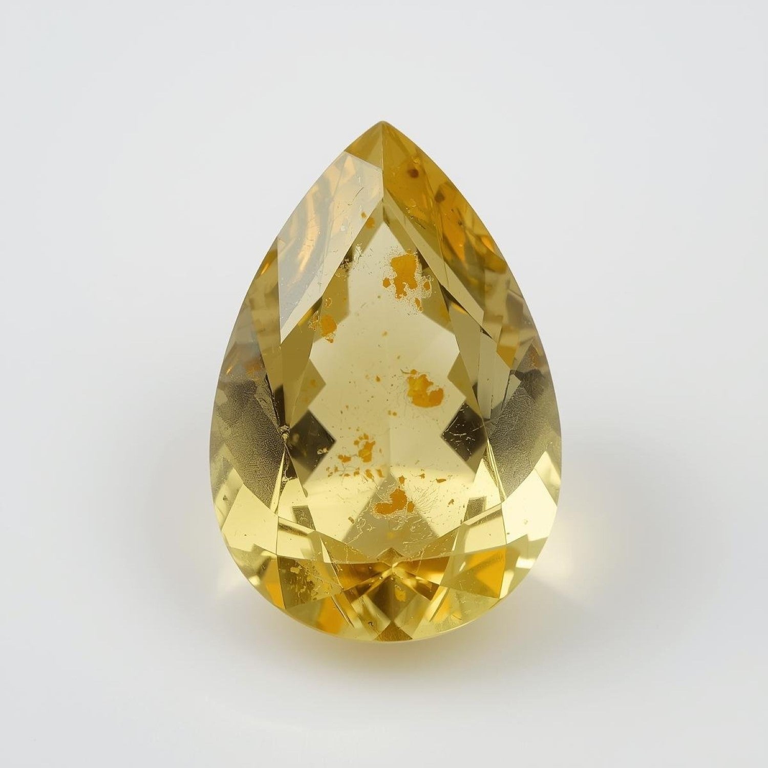 Yellow Sapphire 1PC Chunky 15x20 MM Pear Faceted Yellow Splendid Precious Gems