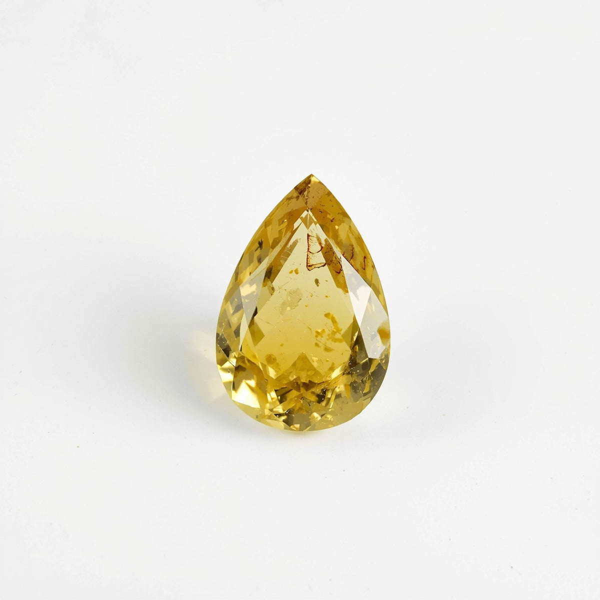 Yellow Sapphire 1PC Tiny 3x5 MM Pear Faceted Yellow Splendid Precious Loose Gemstone