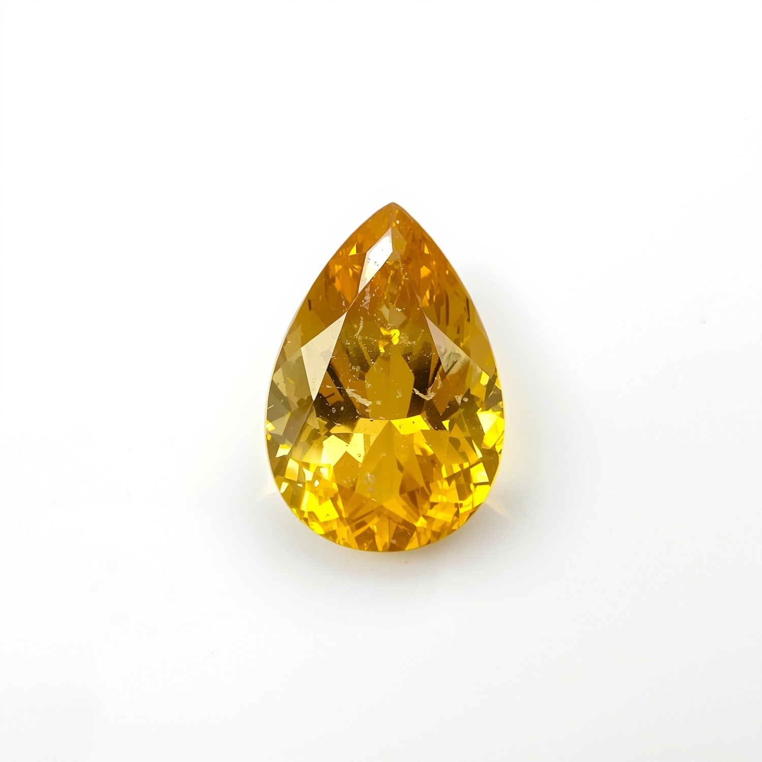 Yellow Sapphire 1PC Tiny 3x5 MM Pear Faceted Yellow Splendid Precious Loose Gemstone