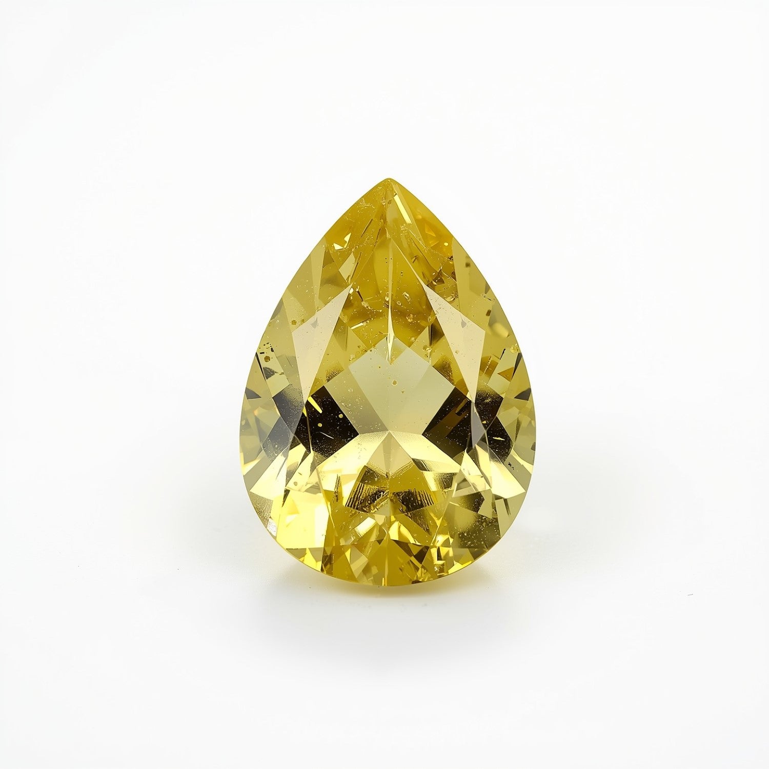 Yellow Sapphire 1PC Small 6x9 MM Pear Faceted Yellow Fine Precious Loose Gemstone Immagine principale del prodotto