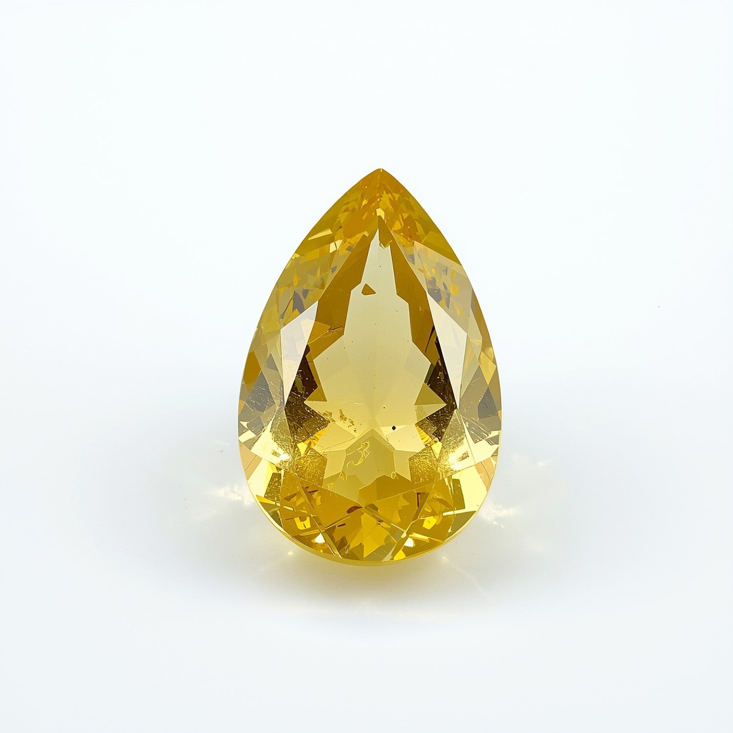Yellow Sapphire 1PC Medium 7x10 MM Pear Faceted Yellow Natural Precious Gems Immagine principale del prodotto