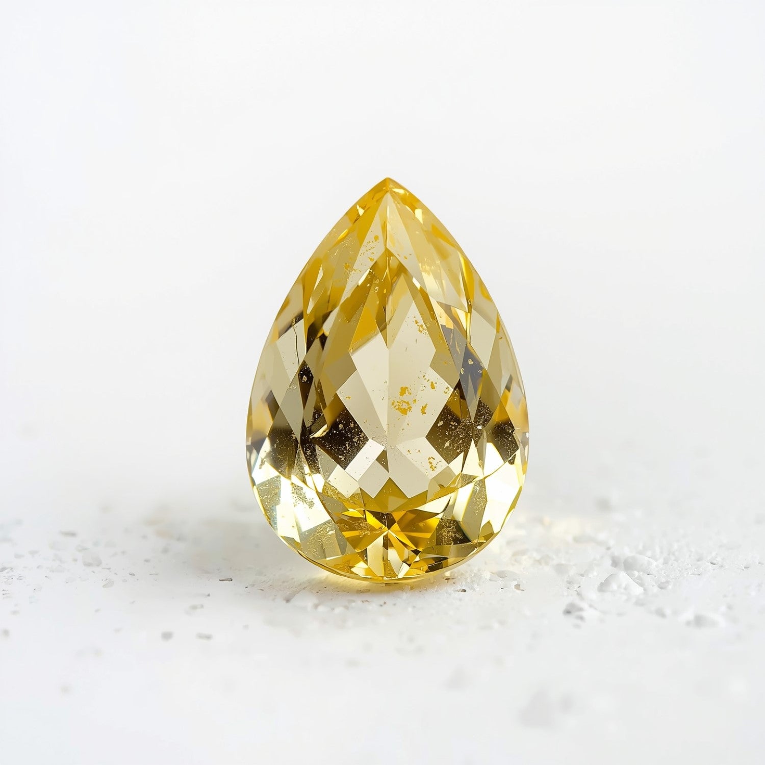 Yellow Sapphire 1PC Small 7x9 MM Pear Faceted Yellow High-Quality Precious Loose Gemstones