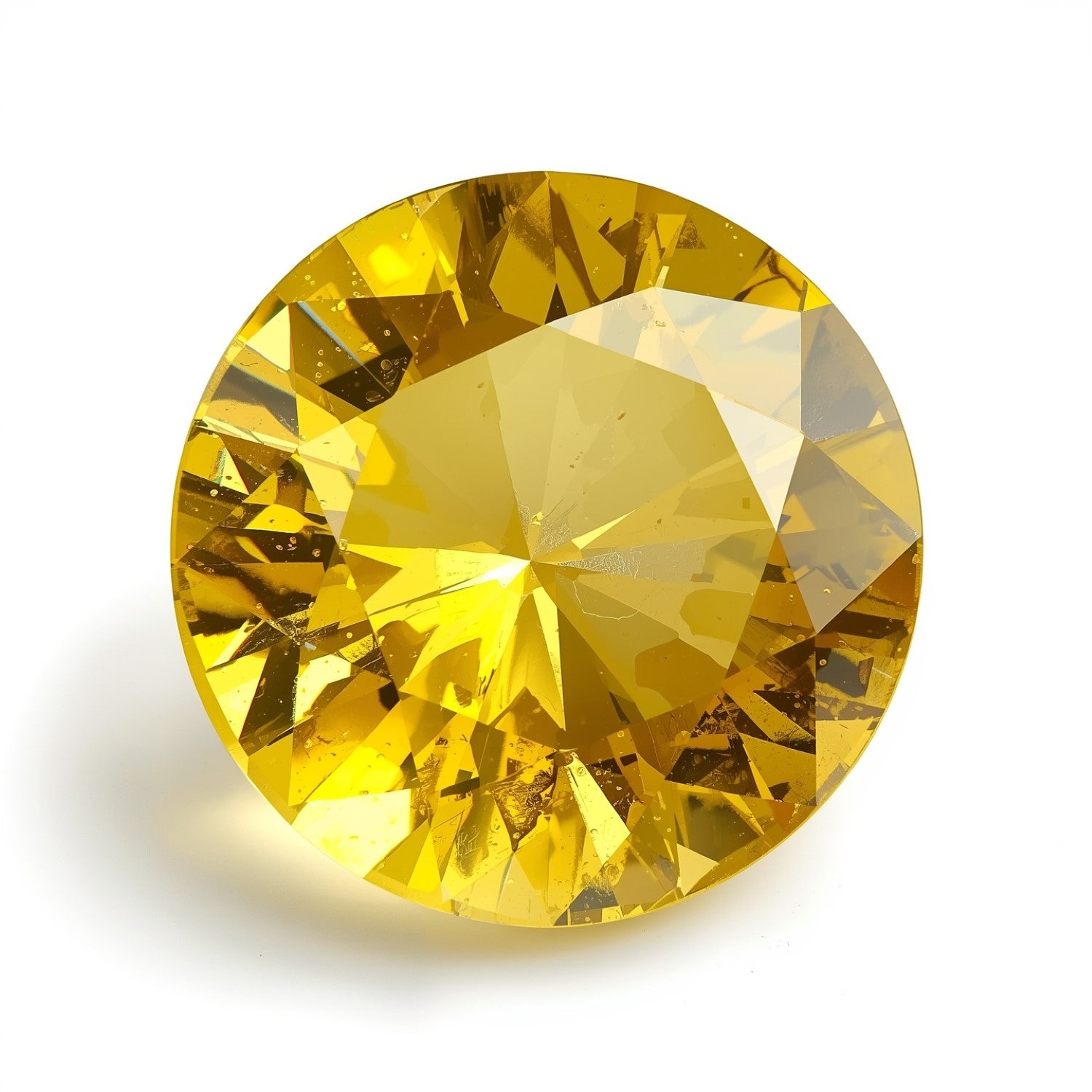 Yellow Sapphire 1PC Chunky 13x13 MM Round Faceted Yellow Natural Precious Loose Gemstone Immagine principale del prodotto
