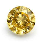 Yellow Sapphire 1PC Chunky 14x14 MM Round Faceted Yellow Genuine Precious Loose Gemstones