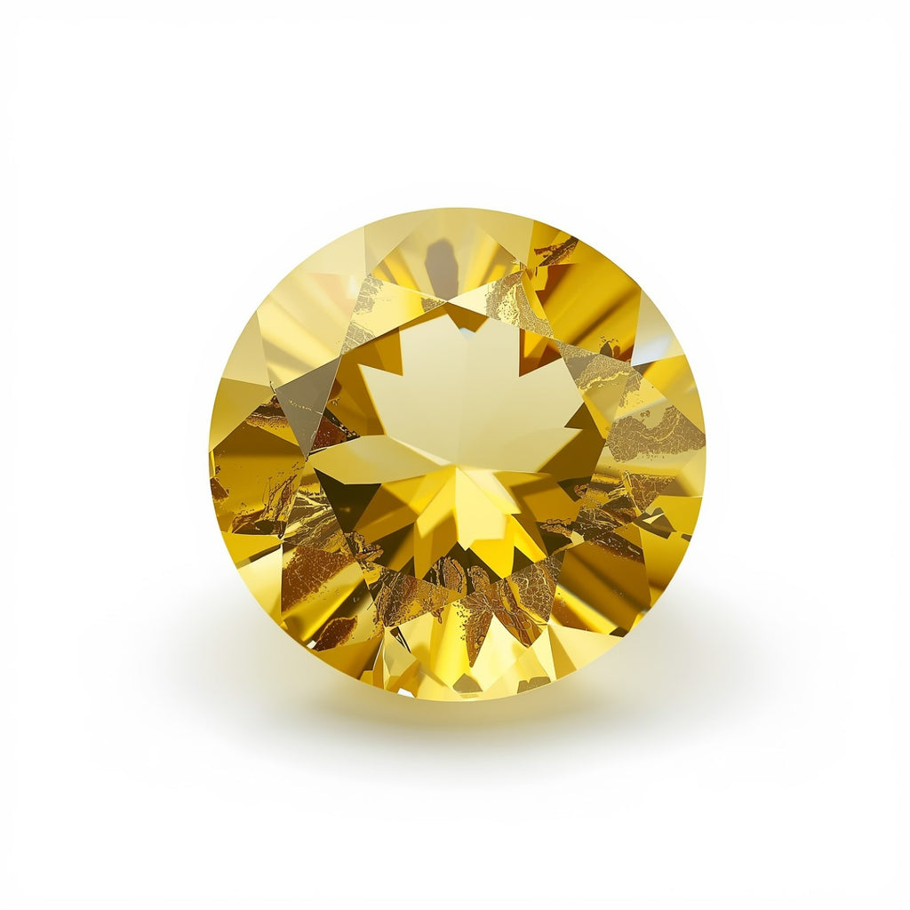 Yellow Sapphire 1PC Chunky 15x15 MM Round Faceted Yellow Superior Precious Gems