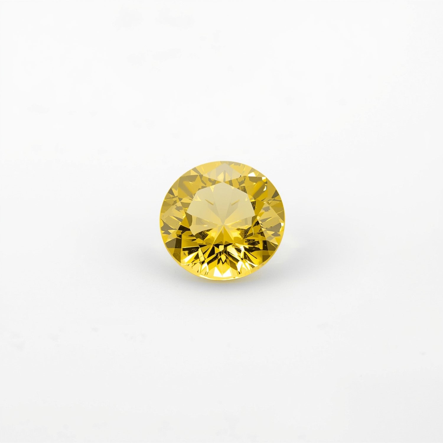 Yellow Sapphire 10PC Tiny 4x4 MM Round Faceted Yellow Brilliant Precious Loose Gems Hoofdafbeelding
