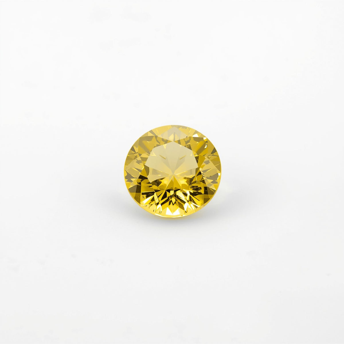Yellow Sapphire 10PC Tiny 4x4 MM Round Faceted Yellow Brilliant Precious Loose Gems