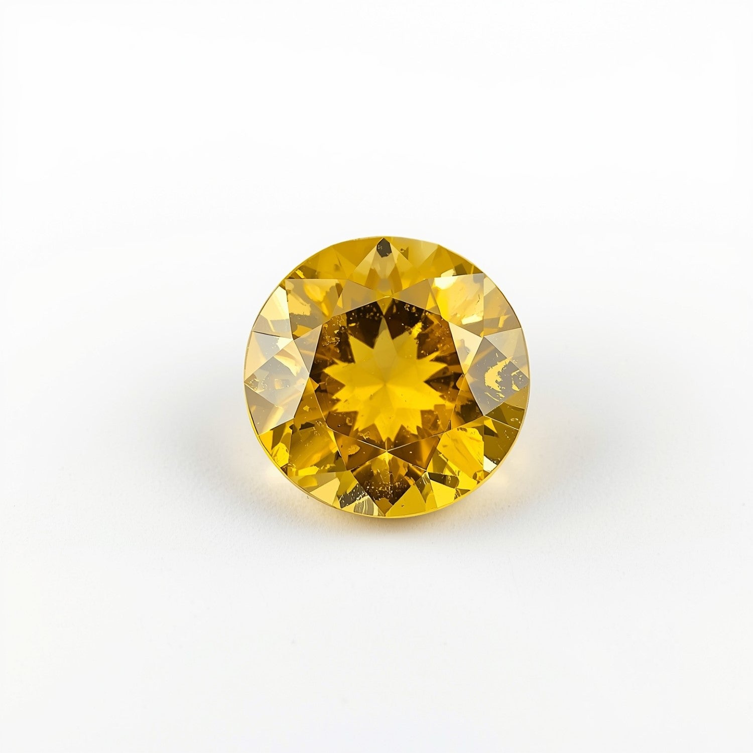 Yellow Sapphire 1PC Tiny 5x5 MM Round Faceted Yellow Sparkling Precious Loose Gemstone Secondary image