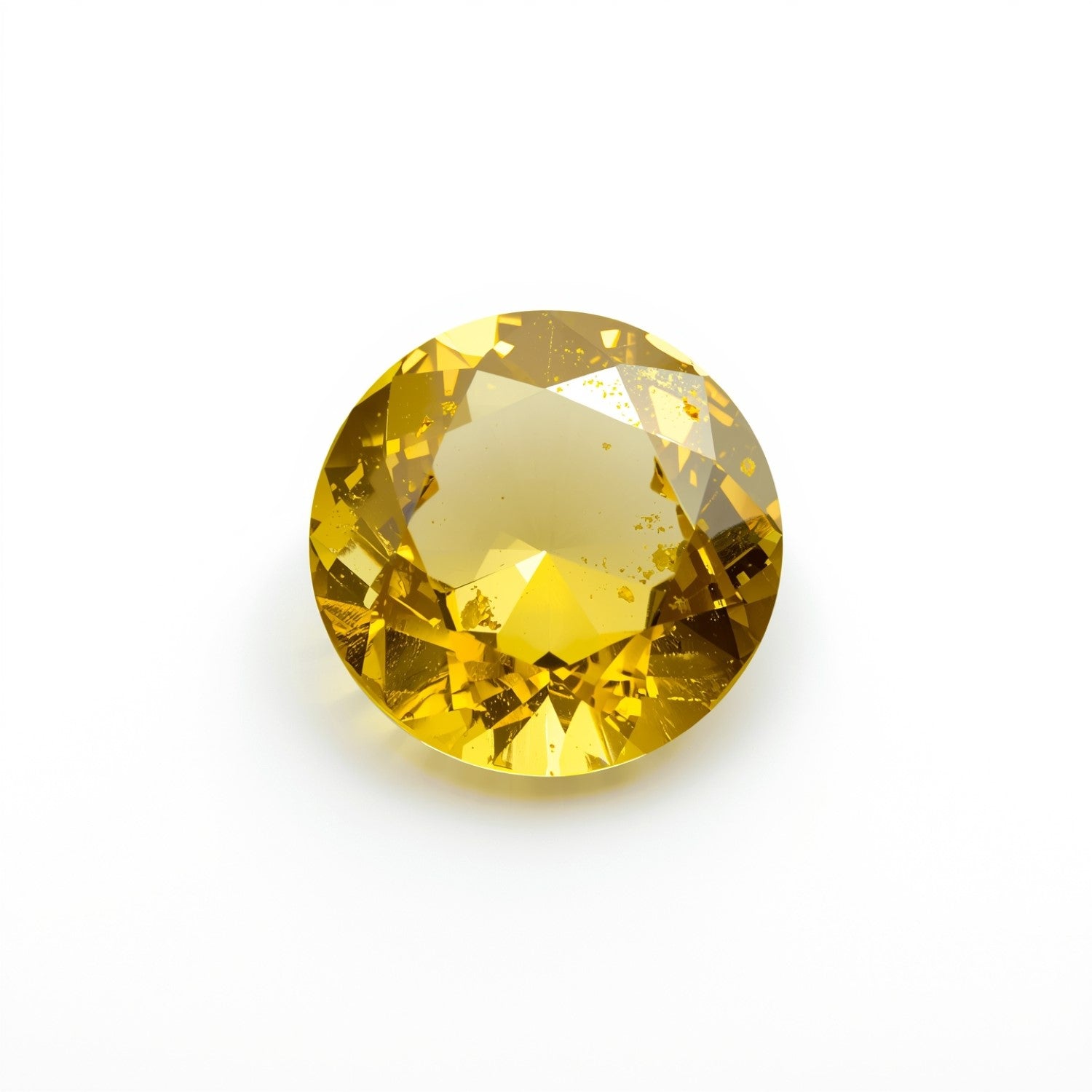 Yellow Sapphire 1PC Tiny 6x6 MM Round Faceted Yellow Polished Precious Loose Gemstones