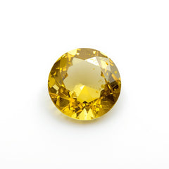 Yellow Sapphire 1PC Tiny 6x6 MM Round Faceted Yellow Polished Precious Loose Gemstones