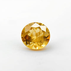 Yellow Sapphire 1PC Medium 9x9 MM Round Faceted Yellow Lustrous Precious Loose Gemstone