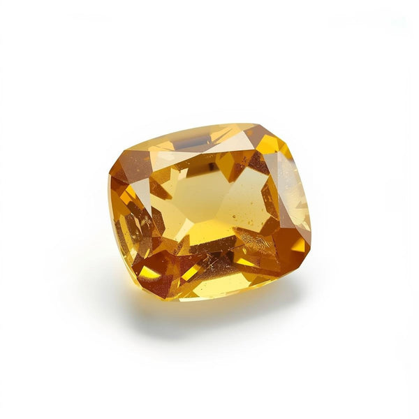 Yellow Sapphire 1PC Large 10x10 MM Square Faceted Yellow Shine Precious Loose Gemstones