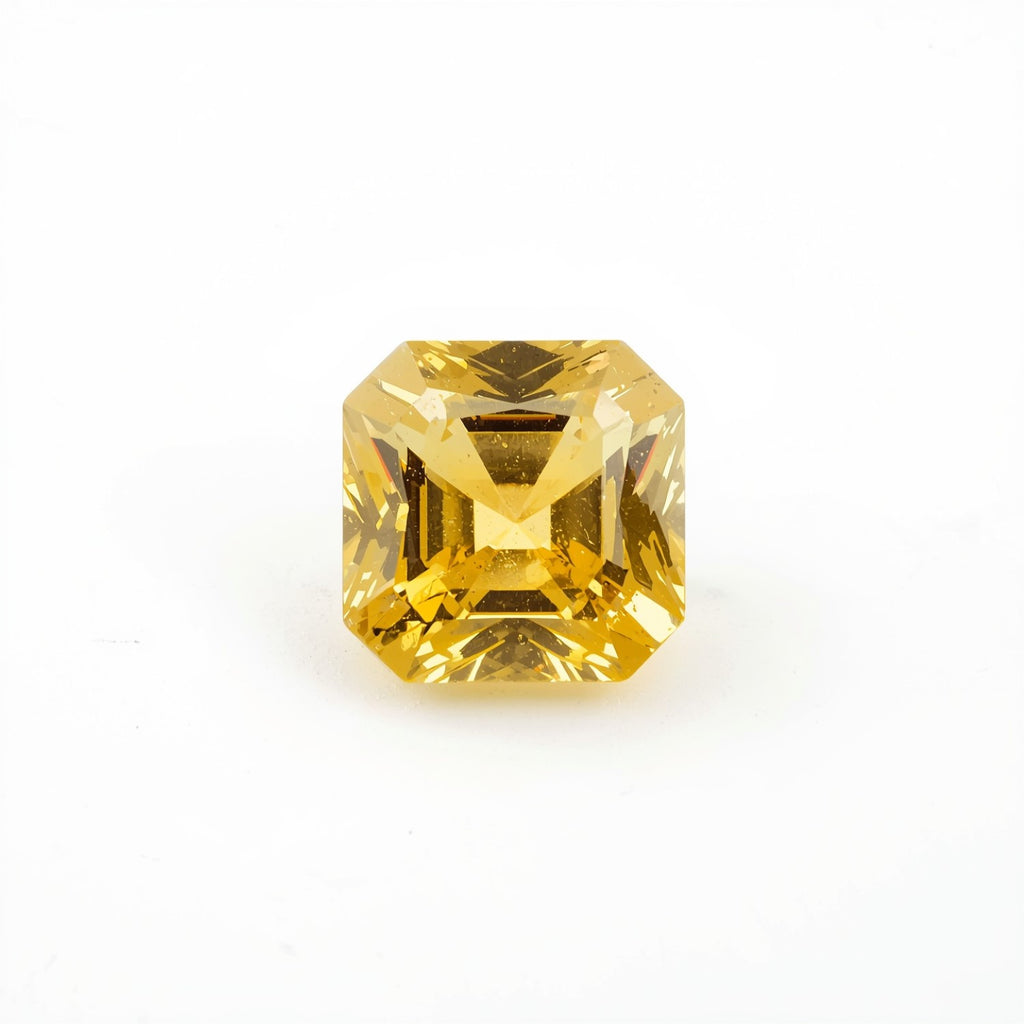 Yellow Sapphire 10PC Tiny 3x3 MM Square Faceted Yellow Fiery Precious Gems