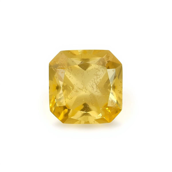Yellow Sapphire 1PC Tiny 5x5 MM Square Faceted Yellow Sparkling Precious Loose Gemstone