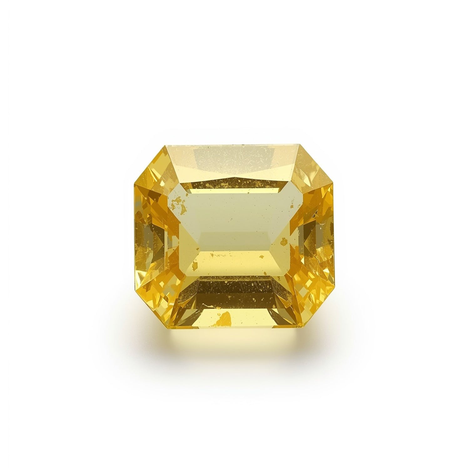 Yellow Sapphire 1PC Small 7x7 MM Square Faceted Yellow Splendid Precious Gems Image secondaire du produit