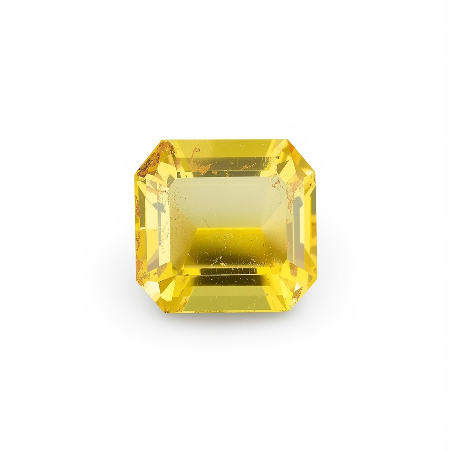 Yellow Sapphire 1PC Small 8x8 MM Square Faceted Yellow Luster Precious Loose Gems