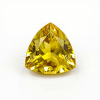 Yellow Sapphire 1PC Large 10x10 MM Triangle Faceted Yellow Shine Precious Loose Gemstones