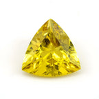 Yellow Sapphire 1PC Large 11x11 MM Triangle Faceted Yellow Fine Precious Gems