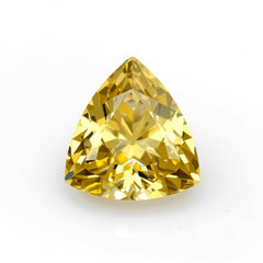 Yellow Sapphire 1PC Large 11x11 MM Triangle Faceted Yellow Fine Precious Gems