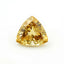 Yellow Sapphire 1PC Chunky 14x14 MM Triangle Faceted Yellow Genuine Precious Loose Gemstones