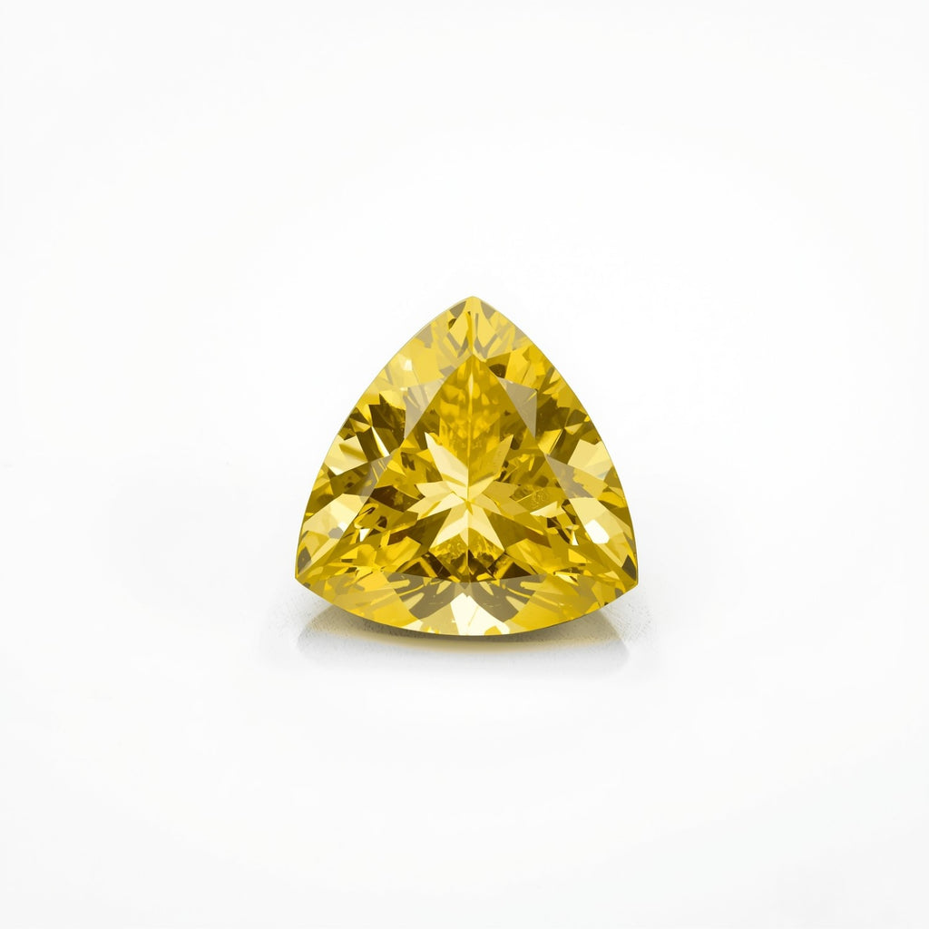 Yellow Sapphire 10PC Tiny 3x3 MM Triangle Faceted Yellow Fiery Precious Gems