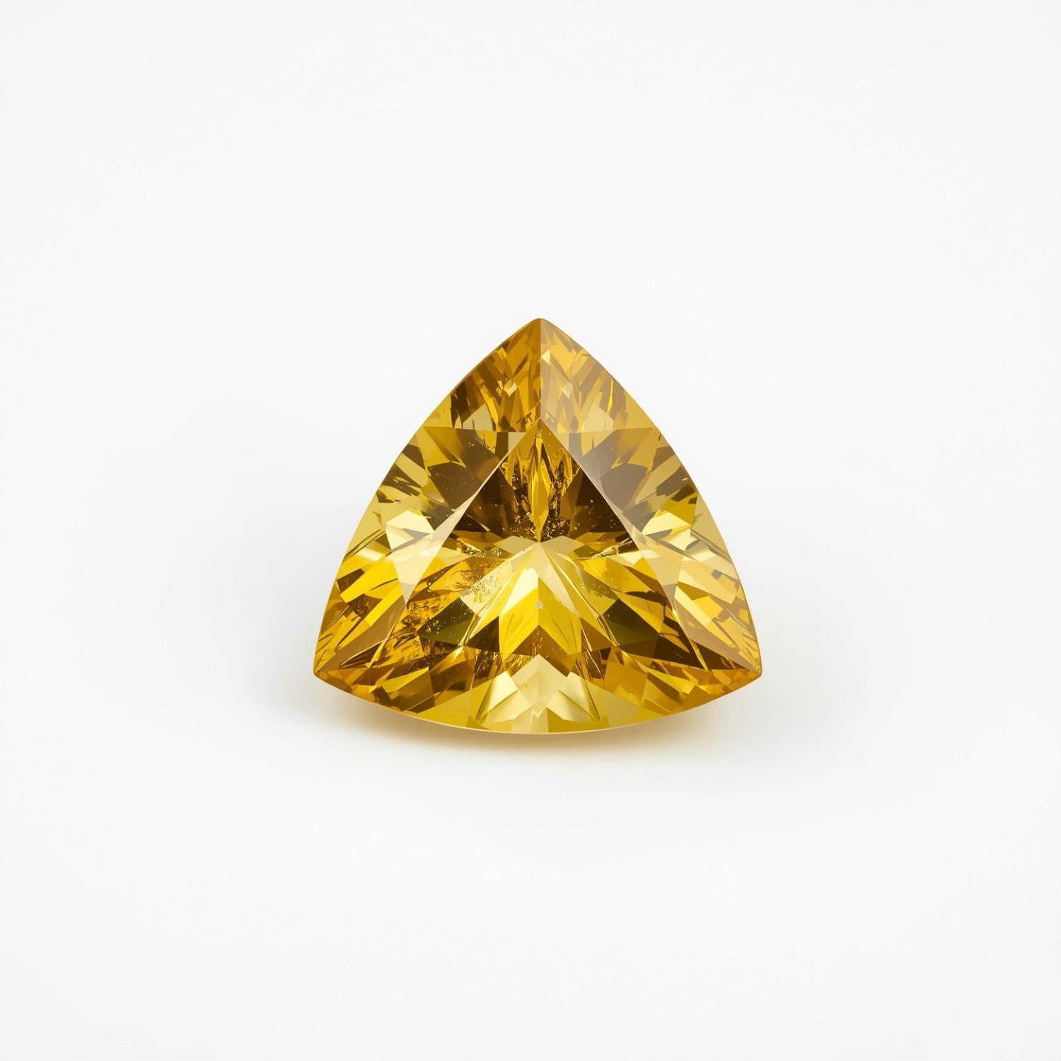 Yellow Sapphire 10PC Tiny 3x3 MM Triangle Faceted Yellow Fiery Precious Gems Immagine secondaria del prodotto