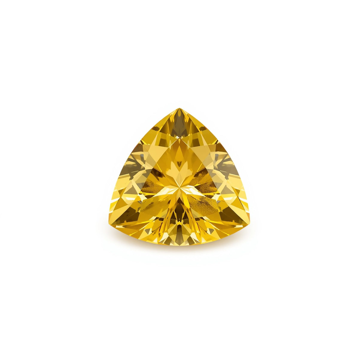 Yellow Sapphire 10PC Tiny 4x4 MM Triangle Faceted Yellow Brilliant Precious Loose Gems