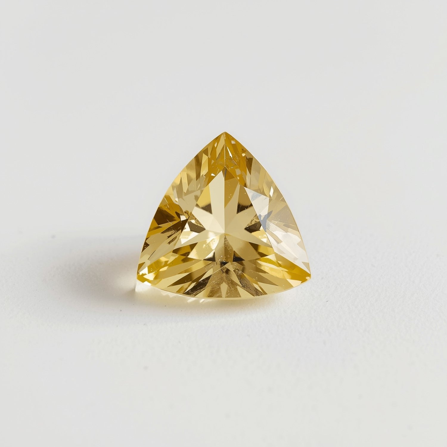 Yellow Sapphire 10PC Tiny 4x4 MM Triangle Faceted Yellow Brilliant Precious Loose Gems