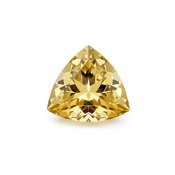 Yellow Sapphire 1PC Tiny 6x6 MM Triangle Faceted Yellow Polished Precious Loose Gemstones