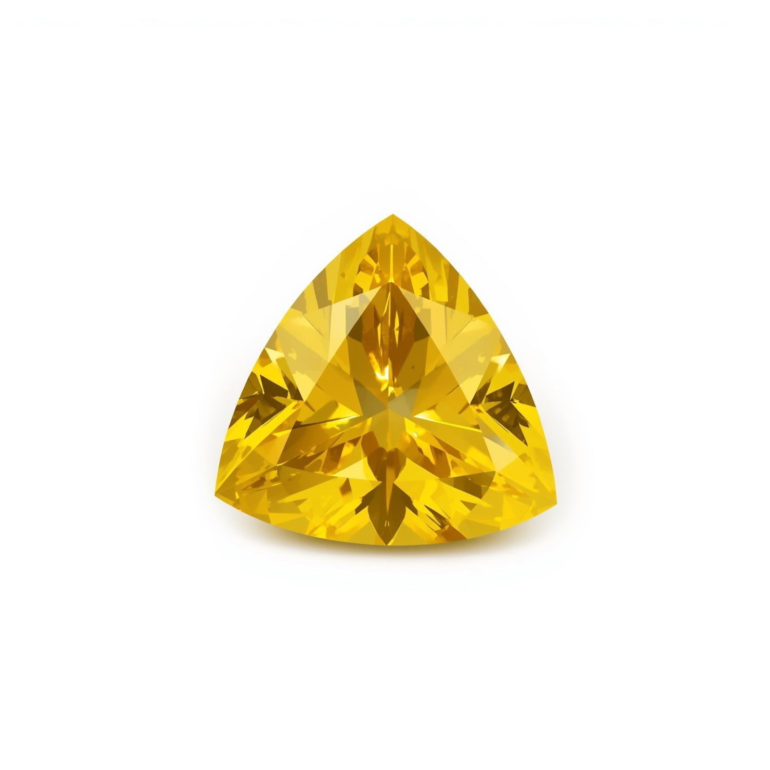 Yellow Sapphire 1PC Small 7x7 MM Triangle Faceted Yellow Splendid Precious Gems Imagen secundaria del producto