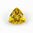 Yellow Sapphire 1PC Medium 9x9 MM Triangle Faceted Yellow Lustrous Precious Loose Gemstone