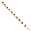Citrine silver bracelet featuring rectangular citrine gemstones in a sleek design
