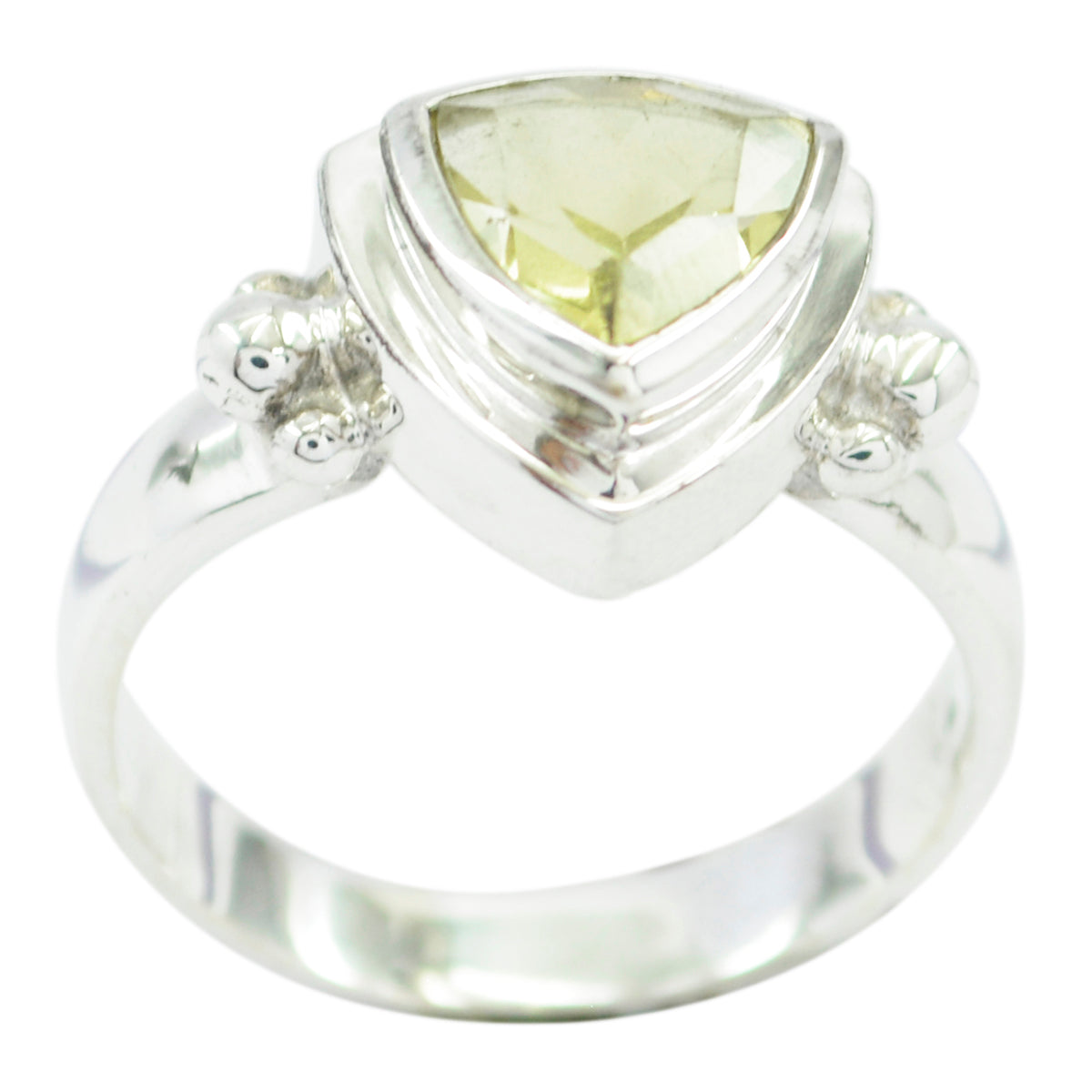 Adorable Gemstone Lemon Quartz Silver Ring Wholesale Jewelry Supplies