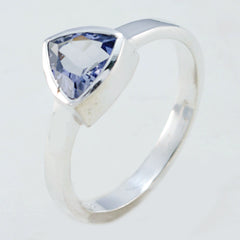 Adorable Gemstones Iolite Solid Silver Rings Pandora Jewelry Box