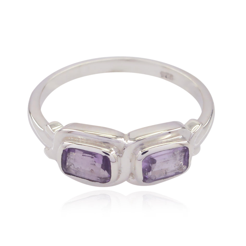 Captivating Gem Amethyst Sterling Silver Rings Cheap Jewelry Stores