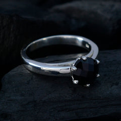 Charming Gem Black Onyx 925 Sterling Silver Ring Indian Bridal Jewelry