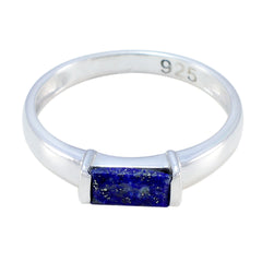 Charming Gem Lapis Lazuli 925 Sterling Silver Rings Spoon Jewelry