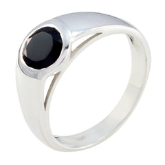 Classy Gemstone Black Onyx Solid Silver Rings Indian Gold Jewelry