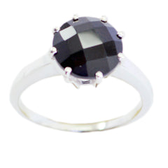 Comely Gemstone Black Onyx 925 Sterling Silver Rings Houston Jewelry