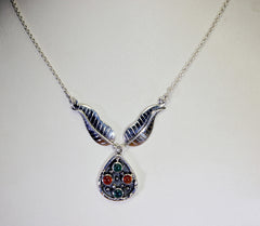 Designer 925 Solid Sterling Silver charming genuine Multi Necklace gift UK
