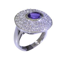 Desirable Stone Amethyst 925 Sterling Silver Ring Fred Meyers Jewelry