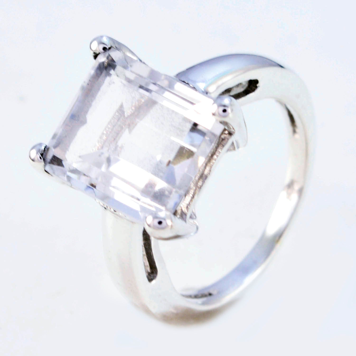 Dollish Stone Crystal Quartz 925 Silver Ring 3d Printing Jewelry