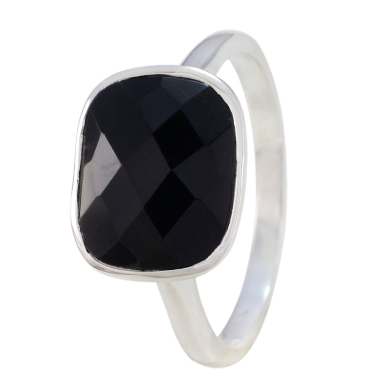 Engaging Stone Black Onyx Solid Silver Rings Jewelry Appraisal Cost