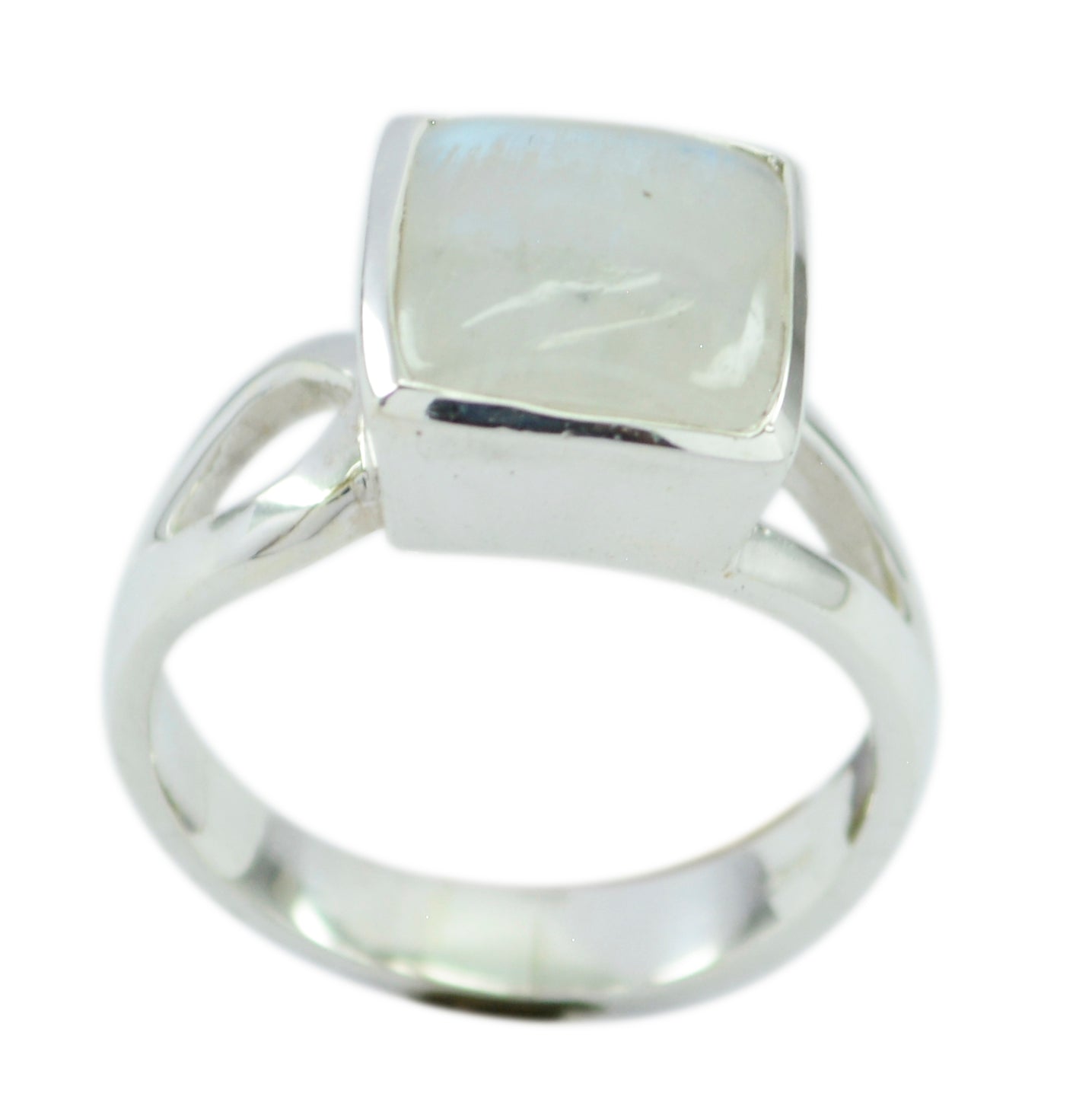 Exquisite Gemstones Rainbow Moonstone Silver Ring Greatest Seller