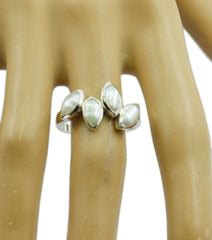 Fascinating Gemstone Pearl Sterling Silver Rings Designer Jewelry Box