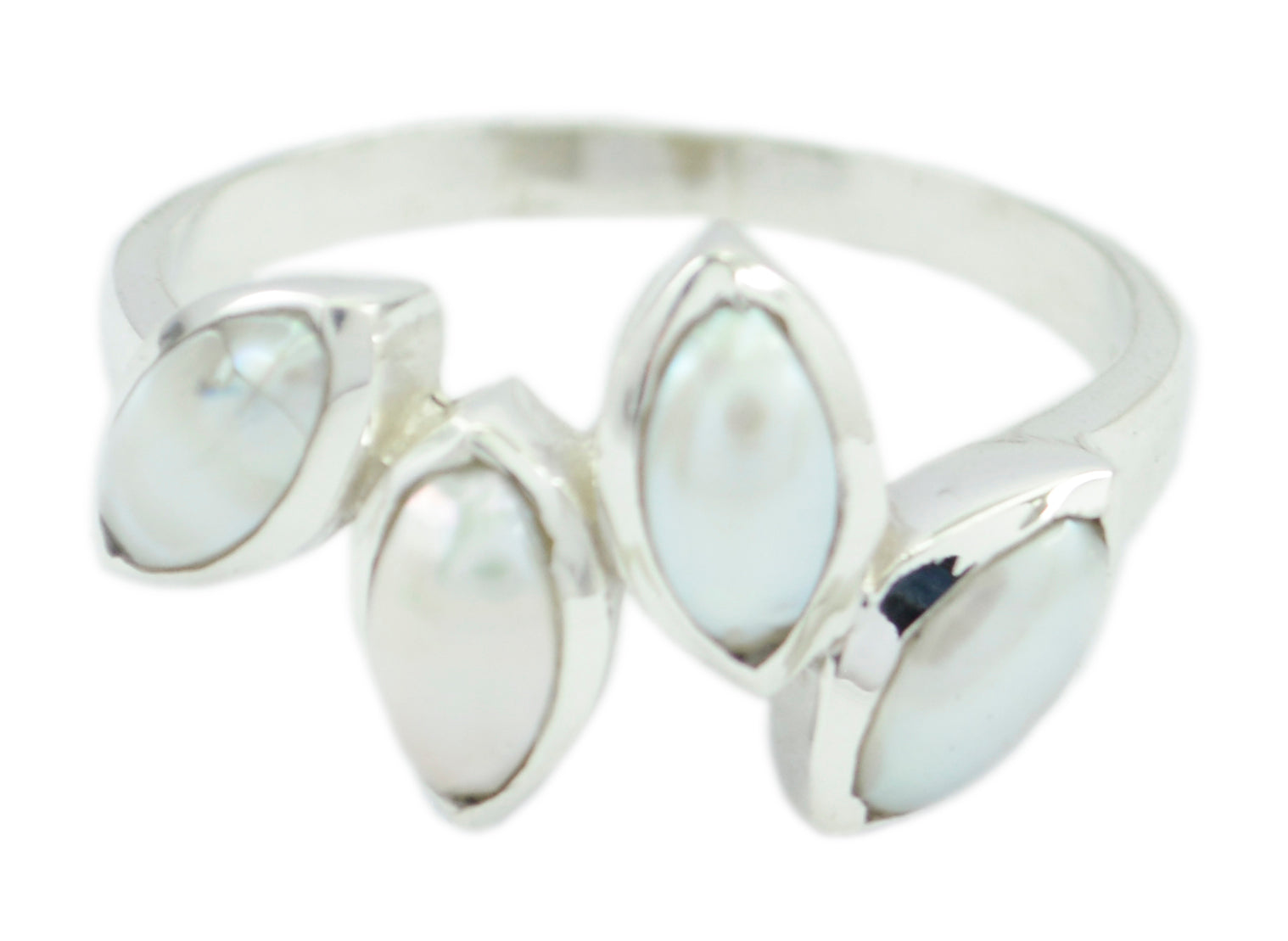 Fascinating Gemstone Pearl Sterling Silver Rings Designer Jewelry Box
