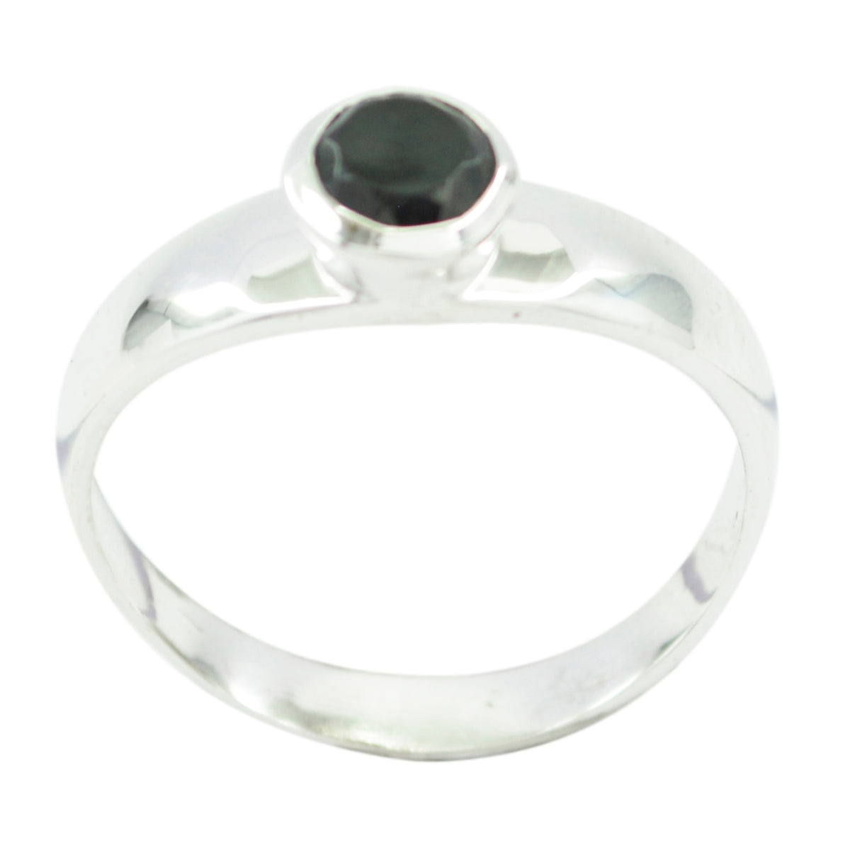 Fine-Looking Gemstone Black Onyx 925 Silver Ring Hummingbird Jewelry