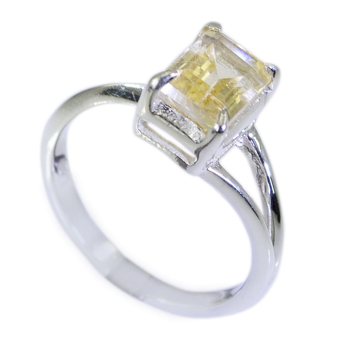 Flawless Gemstones Citrine Solid Silver Ring Stand Up Jewelry Boxes